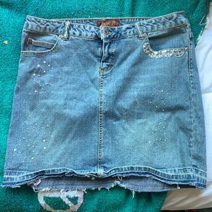 Jalate denim Division Y2K denim skirt